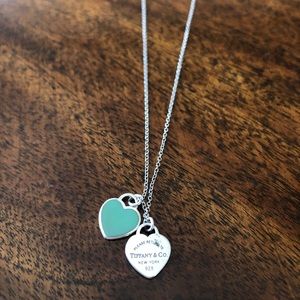 Tiffany Blue® Double Heart Tag Pendant